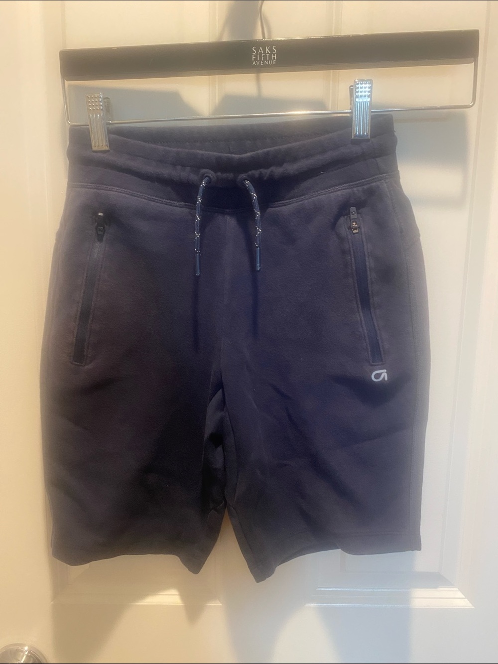 Gap Fit Athletic Drawstring Shorts with Zip Pockets - Navy